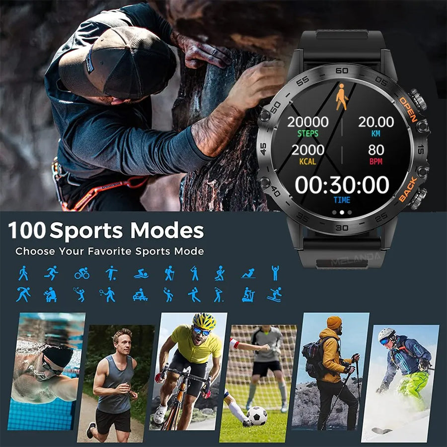 Smart Watch For Men Sports Fitness Tracker