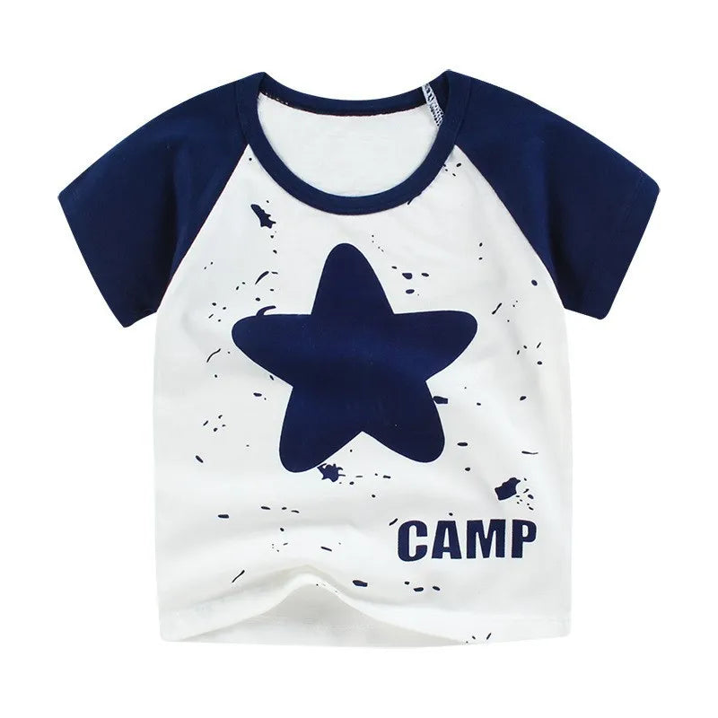 Colourful Summer T-Shirt For Kids 100% Cotton