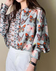 Long Sleeved Shirt For Ladies Korean Style