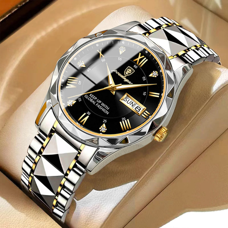 Luxury Wristwatch For Men Waterproof Luminous Stainless