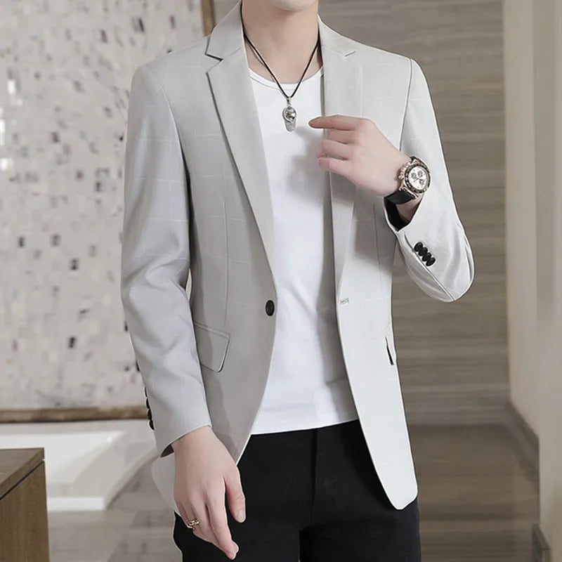 Quality Slim Fit Formal Blazers Jacket Suit Coat for Men