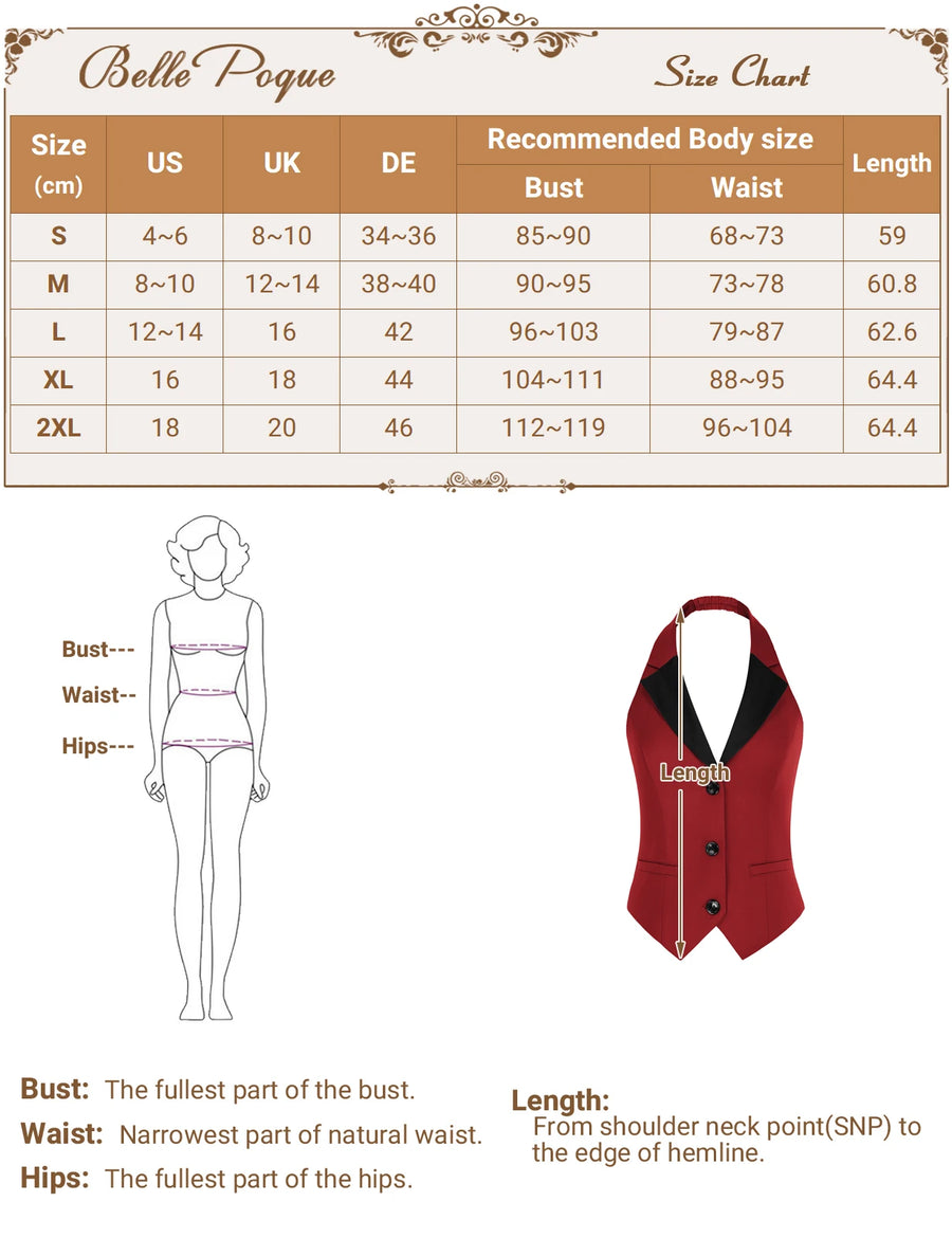 Unique Halterneck Waistcoat Vest For Ladies