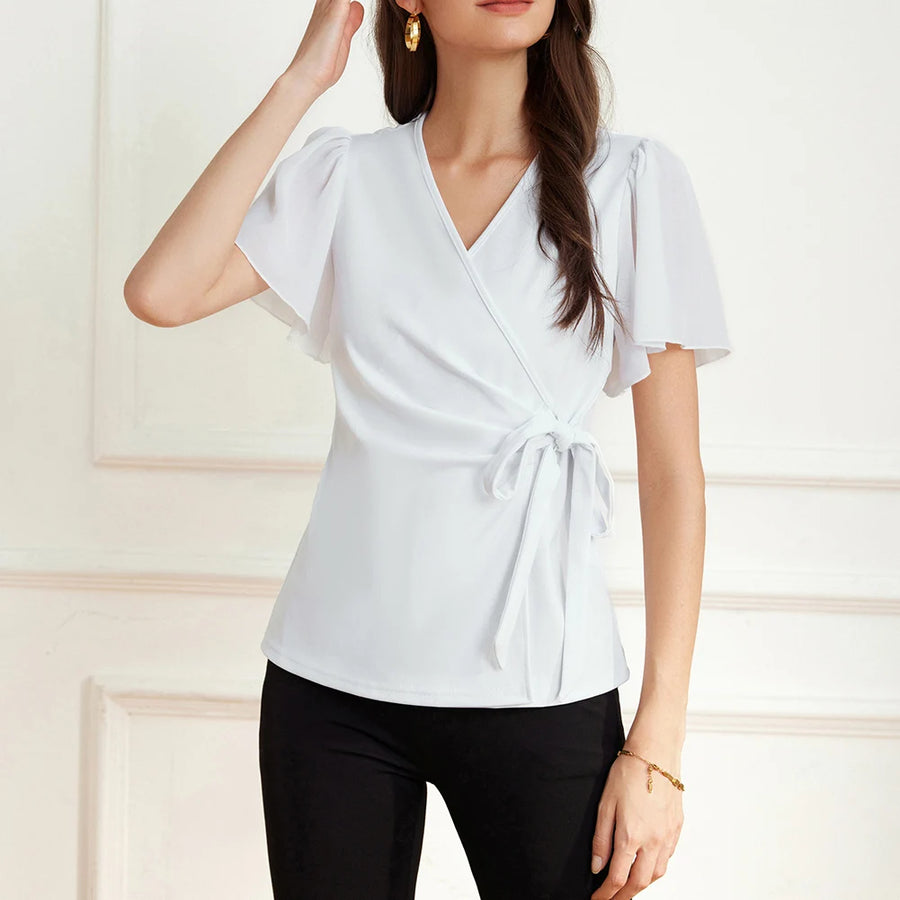 V-Neck Top Summer Wear For Ladies