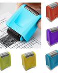 Quality Stamp Roller ID Seal Smear Anti-Theft Protection Address Blocker