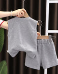 Quality Summer Unisex Clothes For Children 2Pcs/Sets