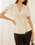 V-Neck Top Summer Wear For Ladies