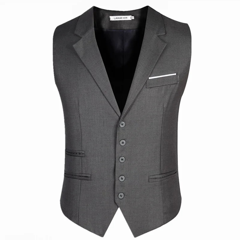 Slim Fit Dress Vests For Men