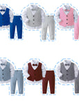 Solid Vest Suit For Kids