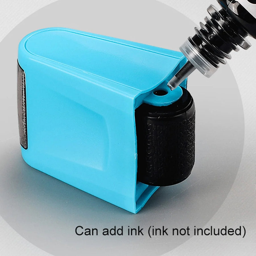 Quality Stamp Roller ID Seal Smear Anti-Theft Protection Address Blocker