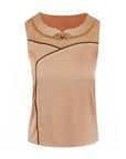 Trendy Sleeveless Silky Tank Top For Ladies