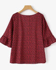 Stylish Tunic Blouse For Women 3/4 Sleeve