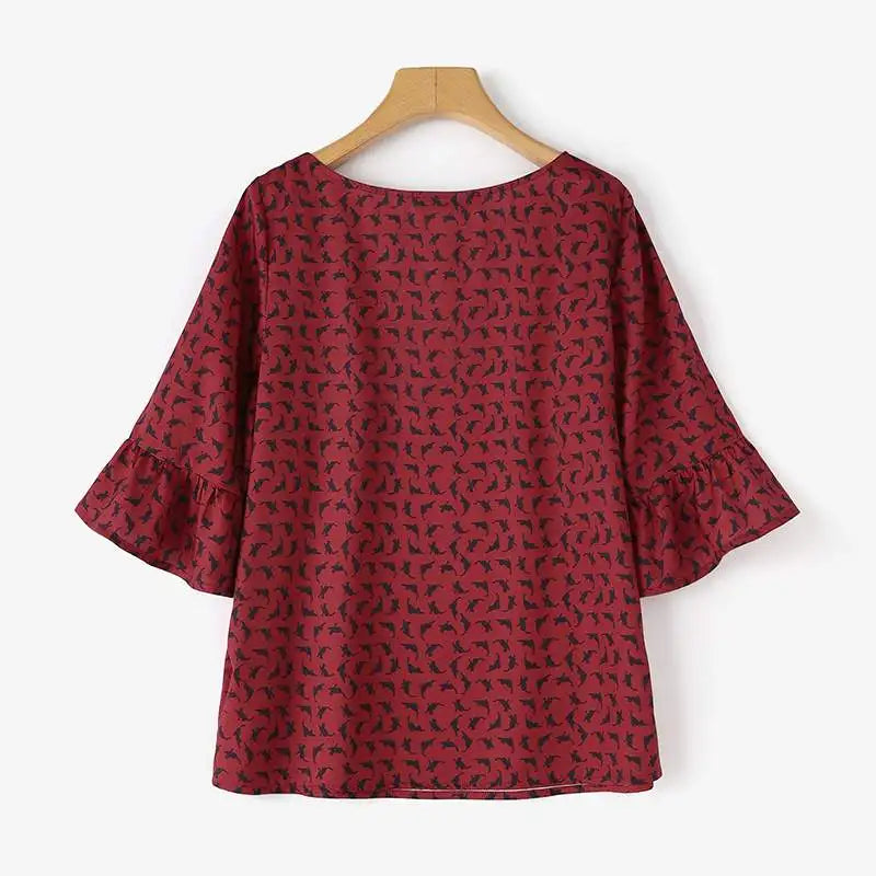 Stylish Tunic Blouse For Women 3/4 Sleeve