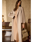 Luxury Cashmere Coat For Women 100% Wool Cardigan Jacket