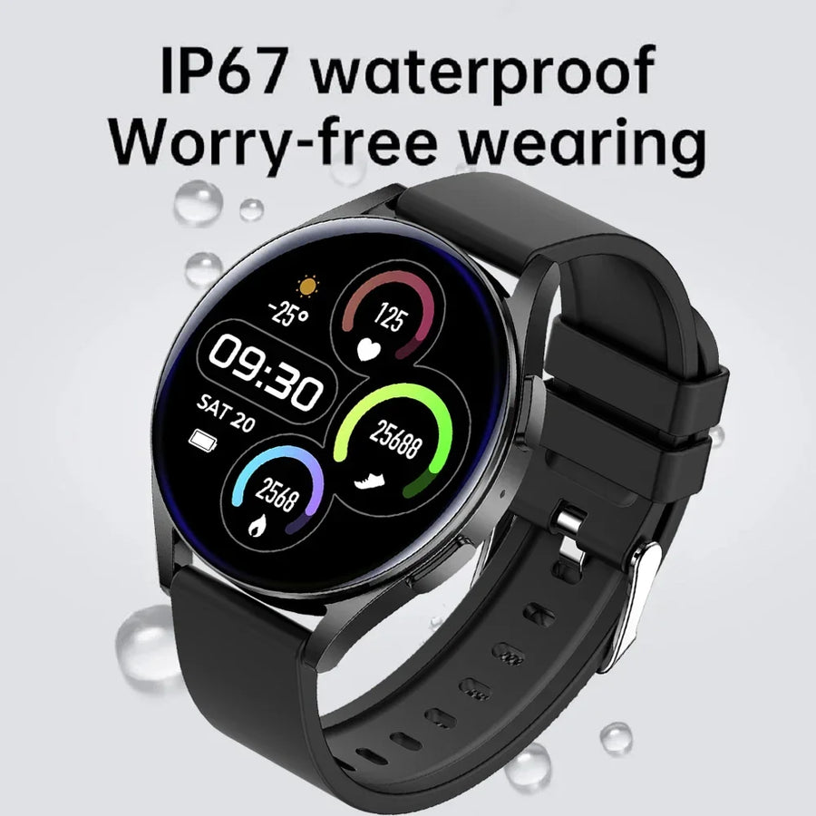 Elegant Smartwatch for Men Touch Bluetooth Sports Android IOS