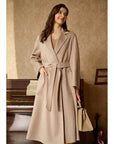 Luxury Cashmere Coat For Women 100% Wool Cardigan Jacket