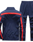 Stylized Men Tracksuit Sweatshirts+Sweatpants Sets for Gym Jogging Streetwear 2pcs Set