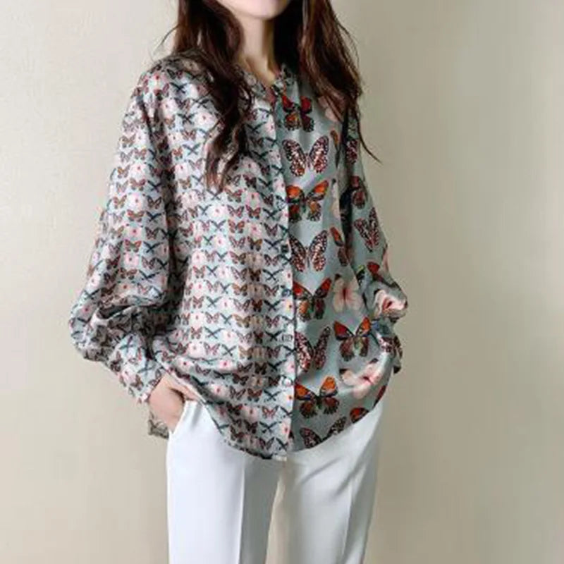 Long Sleeved Shirt For Ladies Korean Style