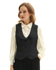 Double Breasted Vest For Ladies