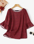 Stylish Tunic Blouse For Women 3/4 Sleeve