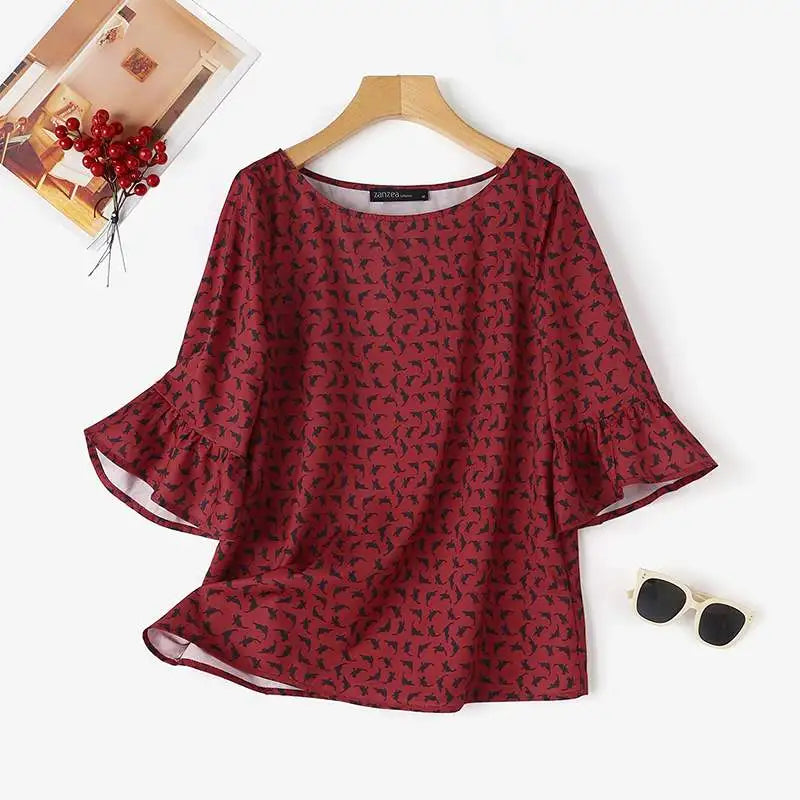 Stylish Tunic Blouse For Women 3/4 Sleeve