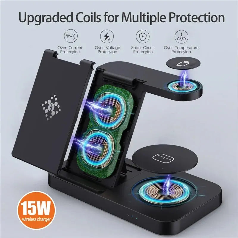 Wireless Charger Stand For iPhone and Samsung