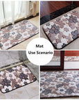 Home Entrance and Bedroom Floor Doormat Coral Fleece also for Kitchen and Bathroom