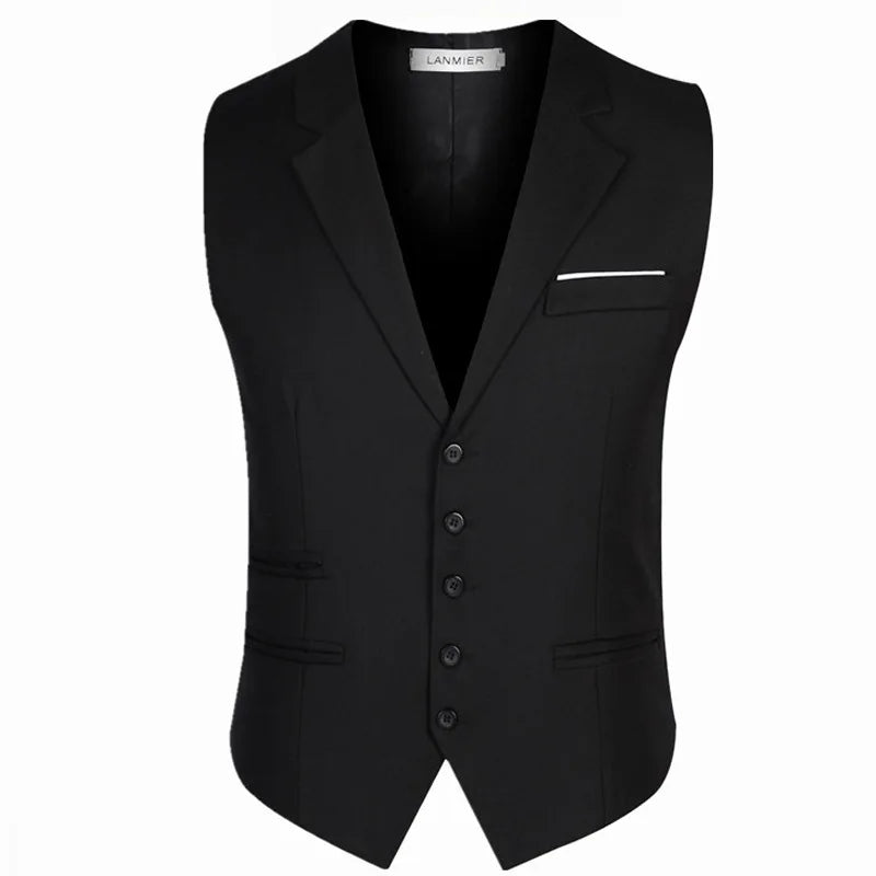 Slim Fit Dress Vests For Men