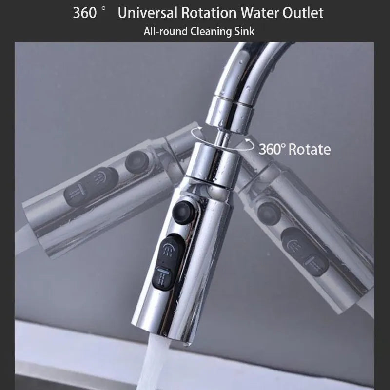 Stylish Faucet Extender 360° Universal Rotation for Kitchen Sink