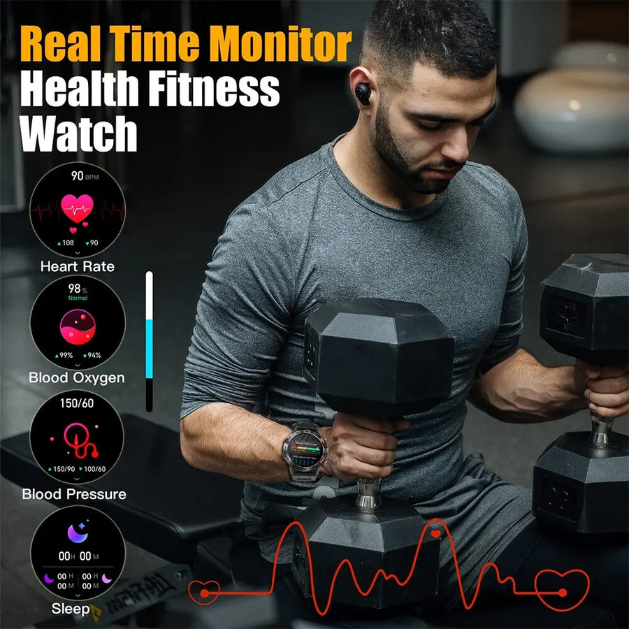 Smart Watch For Men Sports Fitness Tracker