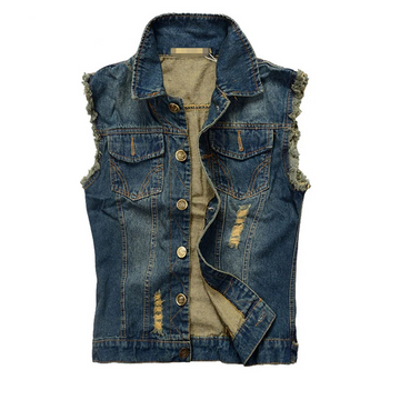 Quality Denim Vest For Male