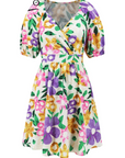 V-Neck Beach Vacation Style Dress For Ladies